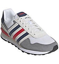 adidas 10K - Sneakers - Herren, White/Grey/Blue/Red