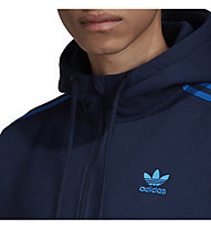 adidas Originals 3-Stripes Half Zip - Kapuzenpullover - Herren, Dark Blue/Light Blue
