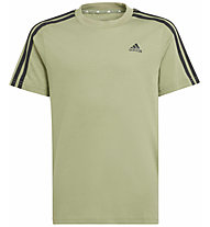 adidas 3 Stripes Jr - T-shirt - ragazzo, Green