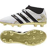 adidas ACE 16.3 Primemesh FG/AG Fußballschuh Junior, White/Gold