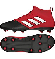 adidas ACE 17.3 FG J - Kinder Fußballschuh für festen Untergrund, Black/Red