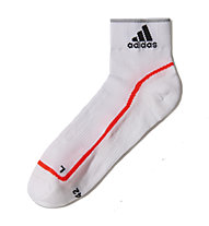 adidas adizero tc ankle sock, White/Solar Red/Black