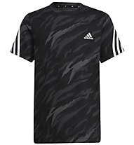 adidas B Fi 3s Tee - t-shirt fitness - bambino, Black