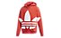 adidas Originals BG Trefoil Hood - felpa con cappuccio - bambino, Red
