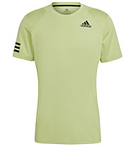 adidas Club 3-Stripe - Tennis T-shirt - Herren, Light Green/Black