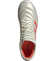 adidas Copa 19.1 FG - scarpe da calcio terreni compatti, White/Orange/Black