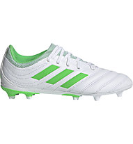 adidas Copa 19.3 FG Junior - scarpe da calcio terreni compatti - bambino, White/Green