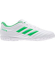adidas Copa 19.4 TF - scarpe da calcio terreni duri, White/Green