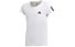 adidas Equip Tee - T-shirt fitness - ragazza, Whithe/Black