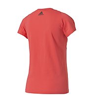 adidas Essentials Linear - T-shirt fitness - donna, Core Pink