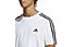 adidas Essentials Single Jersey 3 Stripes - T-Shirt - Herren, White