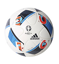 adidas UEFA EURO 2016 OMB Spielball 5, White/Brblue/Nindig