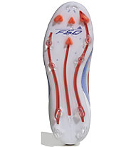 adidas F50 Pro FG J - Fußballschuh für festen Boden, White/Red/Blue