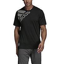 adidas Freelift Sport Graphic Badge of Sport - T-shirt fitness - uomo, Black