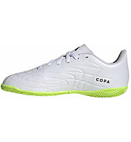 adidas Jr Copa Pure.4 IN - scarpe da calcetto per indoor - ragazzo, White/Green