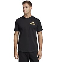 adidas Sport ID - T-shirt fitness - uomo, Black