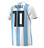 adidas Messi Graphic T-shirt - Fußballshirt - Herren, Light Blue/White