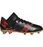 adidas Nemeziz 17.3 FG Jr - scarpe da calcio terreni compatti - bambino, Black/Red/Gold