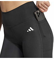 adidas Optime Essential 1/1 W - leggings fitness - donna, Black