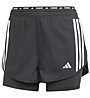 adidas Own the Run 2IN1 - pantaloni running - donna, Black