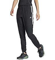 adidas Own The Run 3S - pantaloni running - donna, Black/White