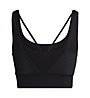 adidas Powerimpact Training Shiny - reggiseno sportivo medio sostegno - donna, Black