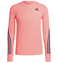 adidas Run Icon - Laufshirt Langarm - Herren, Pink