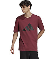 adidas Sportswear Future Icons Three Bar - T-shirt - uomo , Dark Red