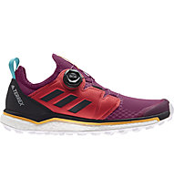 adidas Terrex Agravic Boa - scarpe trail running - donna, Red/Violet