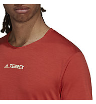 adidas Terrex Agravic Pro Wool - Trail Runningshirt - Herren, Red