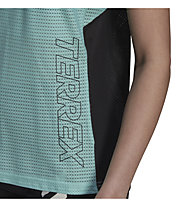 adidas Terrex Parley Agravic TR Pro - Trailrunningshirt - Damen, Green/Black