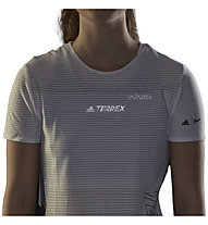 adidas Terrex Parley Agravic TR Pro - maglia trail running - donna, White/Black