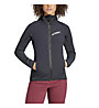 adidas Terrex Techrock Hooded Wind Fleece - giacca trekking - donna, Black