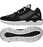 adidas Originals Tubular Runner Weave Sneaker, Black/White