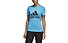 adidas Must Haves Badge of Sport - T-shirt fitness - donna, Light Blue