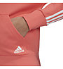 adidas 3-Stripes DK Full-Zip Scuba - felpa con cappuccio - donna, Red