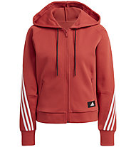 adidas W's Branded Icons 3S Full-Zip - giacca della tuta - donna, Red/White