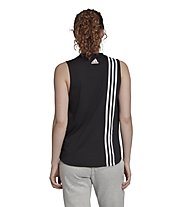 adidas Womens Must Haves 3-Stripe Tank - Fitness-Tanktop - Damen, Black/White