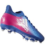 adidas X 16.3 FG Scarpe da calcio per terreni compatti, Blue/Pink