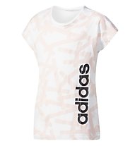 adidas Logo - T-shirt fitness - ragazza, White/Rose