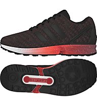 adidas Originals Zx Flux Sneaker Herren, Black/Black/Red