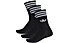 adidas Originals Solid Crew Sock 3 Pack - calzini fitness, Black