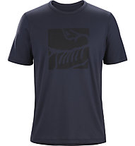 Arc Teryx Skeletile Ss Wool M - t-shirt trekking - uomo, Black