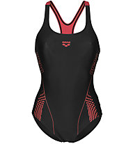 Arena Swim Pro Back Graphic - costume intero - donna, Black/Red