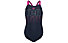 Arena Swimsuit V Back Graphic - costume intero - bambina, Dark Blue/Pink/White