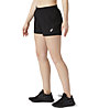 Asics Core 4IN - pantaloni corti running - donna, Black