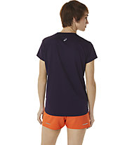 Asics Fujitrail Logo - maglia running - donna, Dark Purple