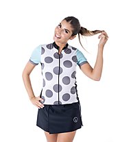 Biciclista Clubbin Woman Les Ciclistes - Radtrikot - Damen, White/Light Blue