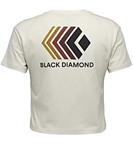 Black Diamond Faded Crop SS - T-Shirt - Damen, White