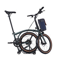 Borsa Portapacchi Resistente Per Bici Pieghevole Brompton – In Tessuto PVC Leggero, Pieghevole Formato A4